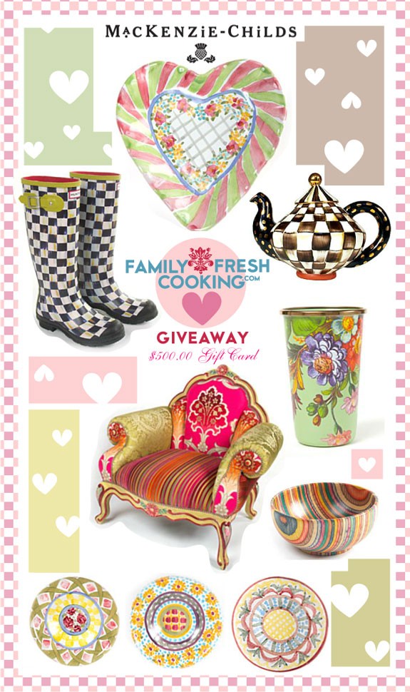 MacKenzie-Childs $500.00 Gift Card Giveaway on FamilyFreshCooking.com | Beautiful Artisan Housewares