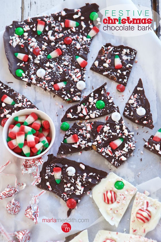 Festive Christmas Chocolate Bark | A simple holiday treat ...